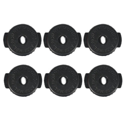 6pcs Plastic Cymbal Mates - Quick Release Cymbal Nuts for 8mm Threaded Cymbal Stands Drum Accessories
