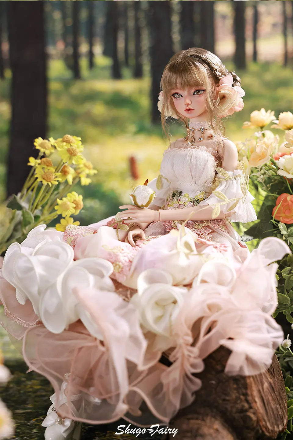 Sakina 1/4 Bariy Flower Jellyfish Resin Ball-Jointed Doll – Fullset Fantasy Art Toy Gift for Girls