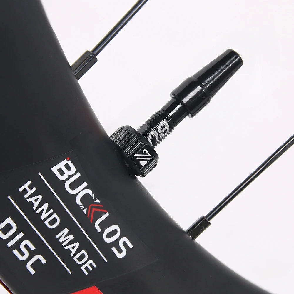 BUCKLOS Tubeless Presta Valves 40–100mm — Aluminum Alloy Bike Valve Stem for Road & MTB