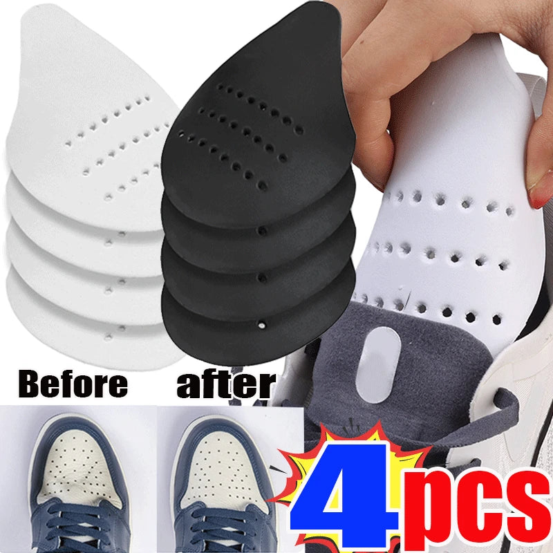 2/4 Pcs Sneaker Shields – Anti-Crease Toe Cap Protectors for Sneakers & Sports Shoes