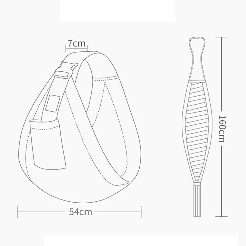 Newborn Baby Wrap Carrier - Dual-Use Infant Sling & Nursing Cover for 0–36 Months