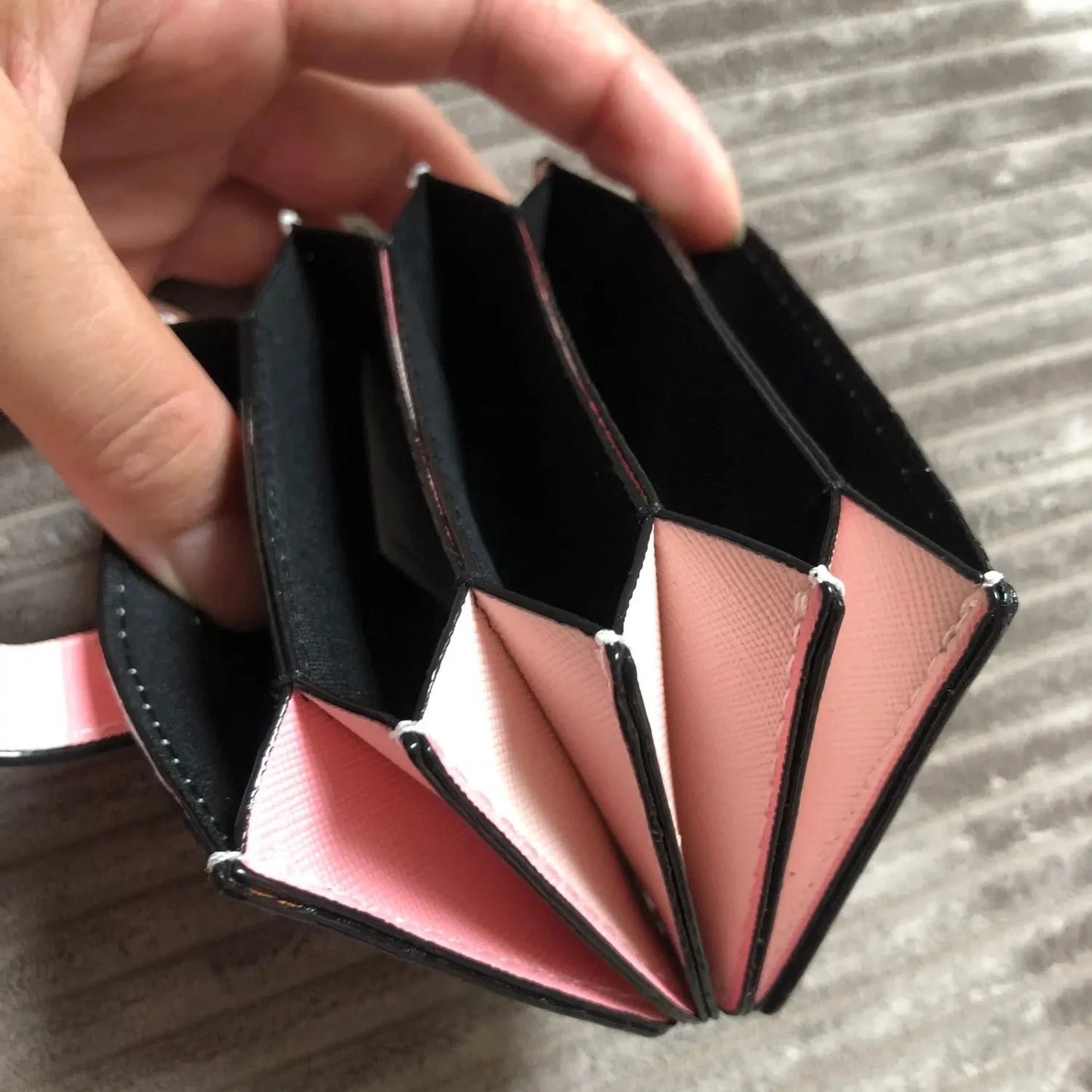 Women’s Pink Card Bag - Fashion Brand Card Holder, Coin Purse, Clutch and Luxury Designer Gift for 2025