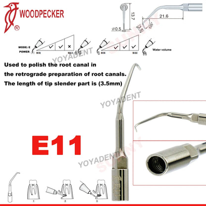 Woodpecker Dental Scaler Tips – Ultrasonic Tooth Cleaning, Endo & Perio Scaling Tips, Fit EMS UDS Scaler Handpiece