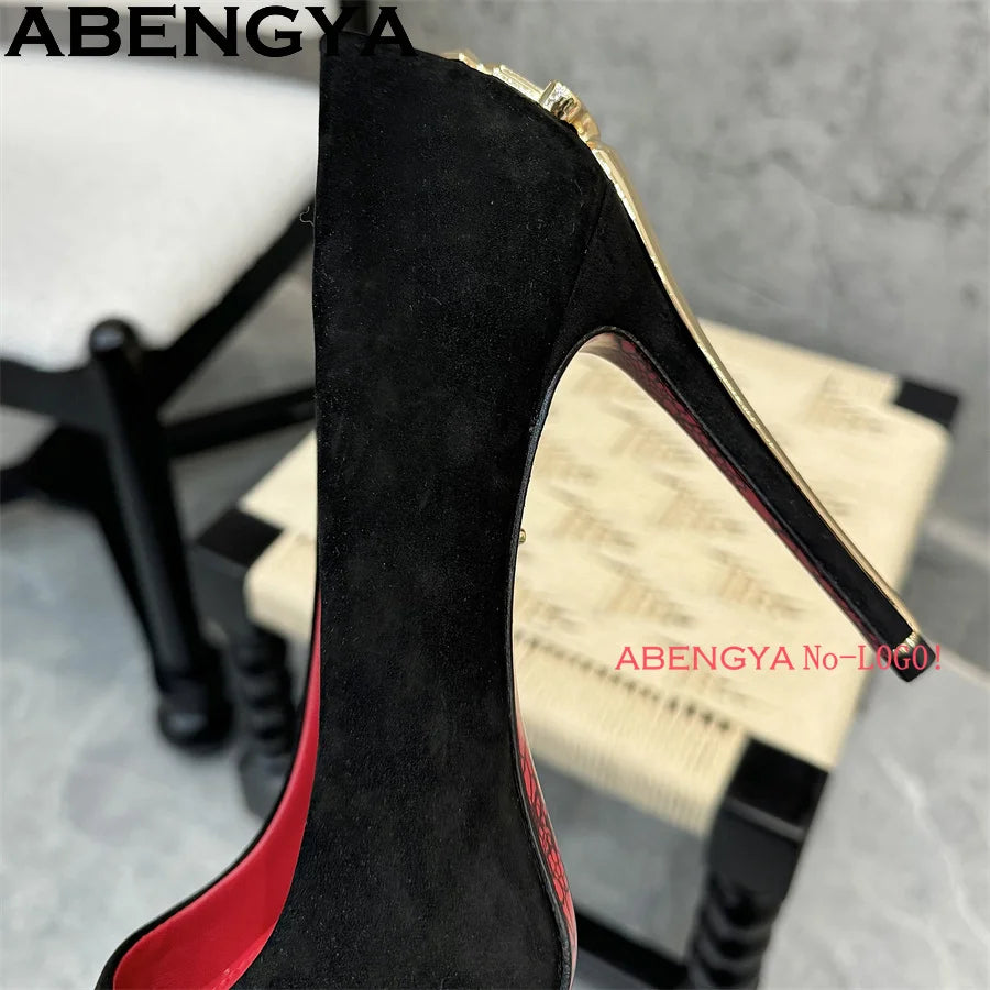 Women’s Pointed Toe Stiletto Heels - Sexy Thin High Heel Gladiator Dress Shoes for Summer Fashion