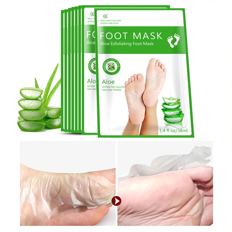 Exfoliating Foot Mask & Pedicure Socks – Dead Skin Removal, Whitening Foot Care, Foot Spa Scrub & Skin Refreshment