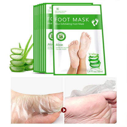 Exfoliating Foot Mask & Pedicure Socks – Dead Skin Removal, Whitening Foot Care, Foot Spa Scrub & Skin Refreshment
