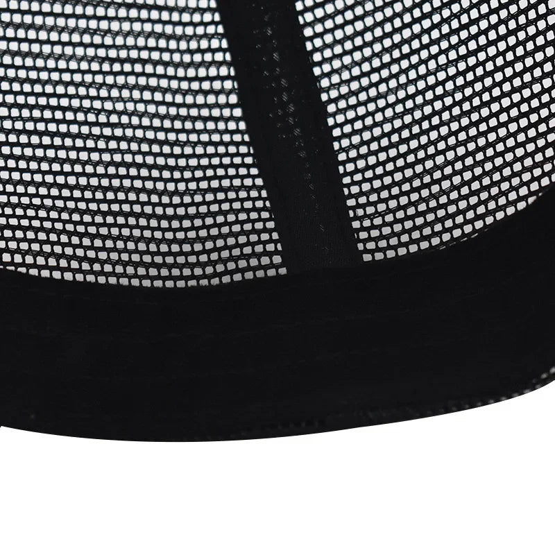 Summer Mesh Baseball Cap – ENJOY LIFE Letter Patch Snapback Hat for Men & Women, Breathable Unisex Hip Hop Trucker Cap