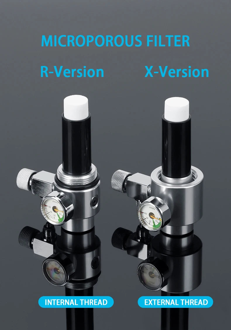 Aquarium DIY CO2 Generator Kit – Stainless Steel CO2 Cylinder & Carbon Dioxide Reactor System for Plants & Fish Tanks