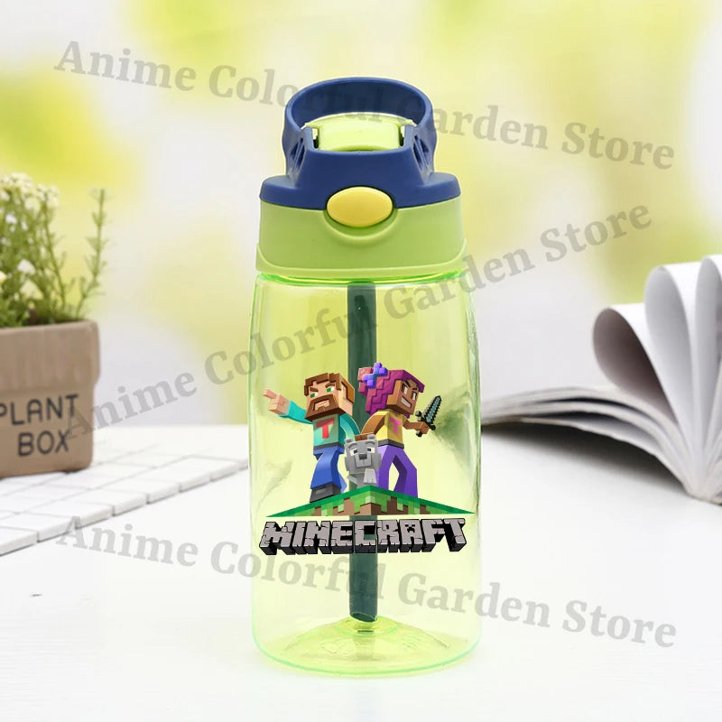 Game Theme Water Bottle - Cute Cartoon Portable Sports Cup for Boys & Girls