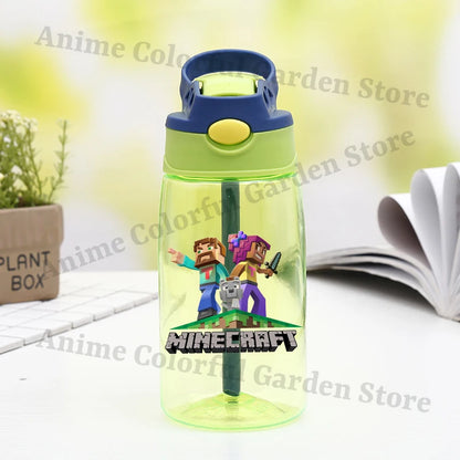 Game Theme Water Bottle - Cute Cartoon Portable Sports Cup for Boys & Girls