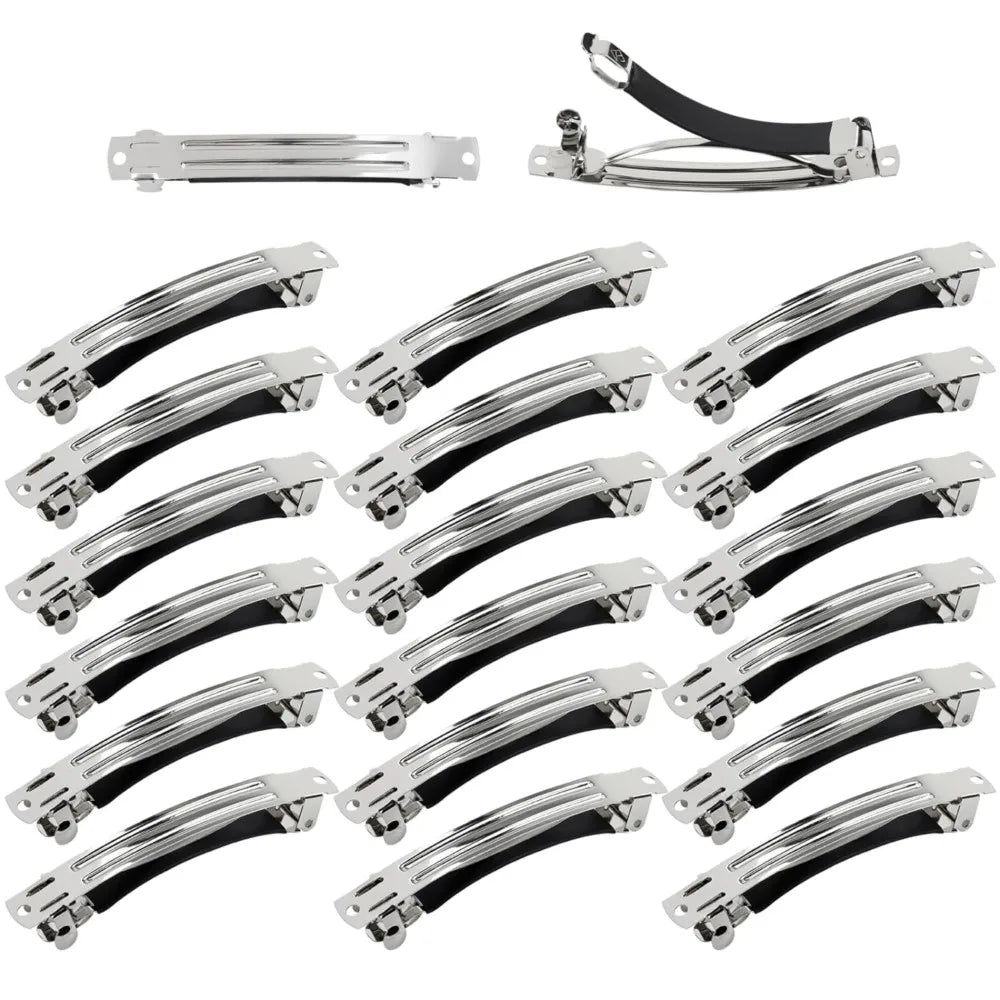 10pcs French Spring Hair Clips — Thickened Anti-Slip Barrette Blank Base for DIY Hairpins & Jewelry Making Accessories
