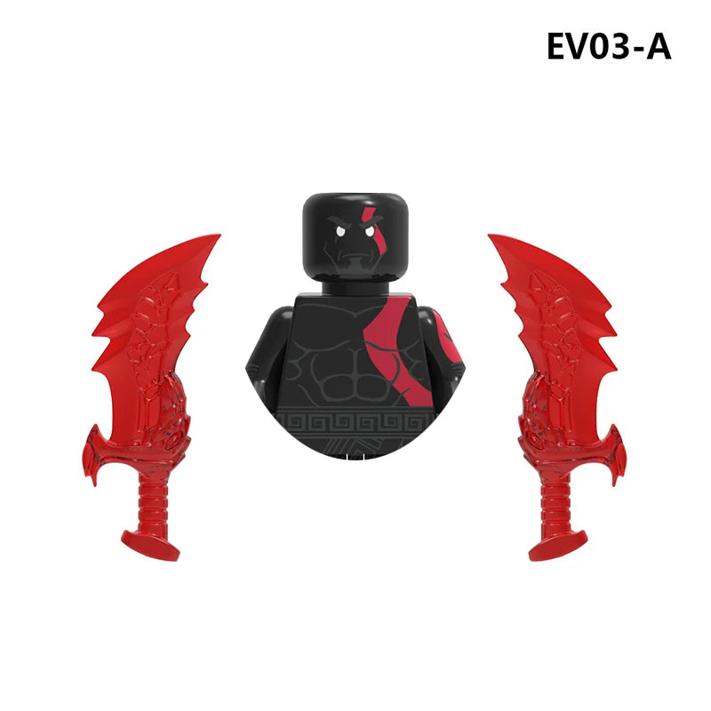 God of War Kratos Building Blocks – Mini Action Figures Toy for Kids’ Party Gifts