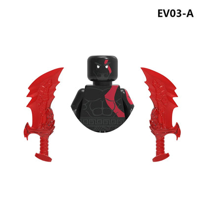 God of War Kratos Building Blocks – Mini Action Figures Toy for Kids’ Party Gifts
