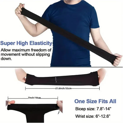 3 Pair Breathable UV Protection Sleeves - Sun Protective Gear for Sports, Driving, and Outdoor Activities