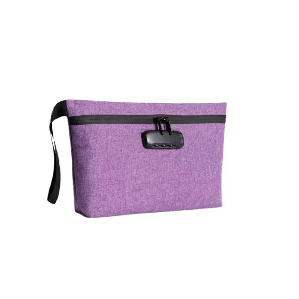 Smell-Proof Pouch with Combination Lock – Easy Storage Bag for Travel & Home Use