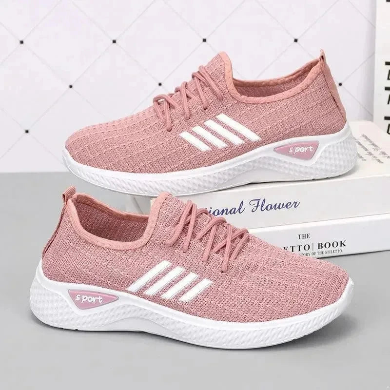 New Women's Lightweight Sports Shoes – Breathable Mesh, Soft Sole Casual Sneakers