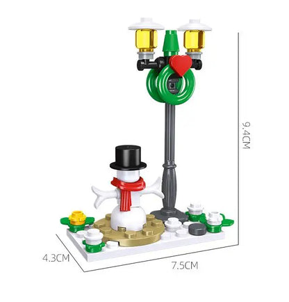 Christmas Building Blocks Toy Set – Santa Claus & Reindeer Action Figures Gift