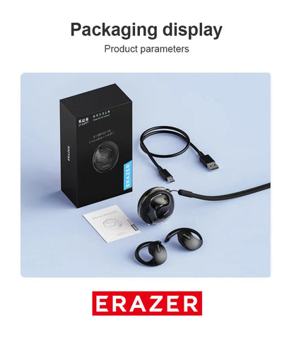 2024 ERAZER X15 Pro Bluetooth 5.4 Earphones – Wireless TWS Earbuds with Open Ear Hooks, Mic & Phone Call Support