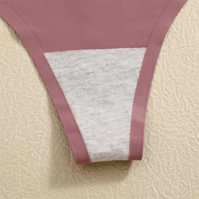 4PCS Women’s Ultra-Thin Seamless Underwear — Invisible Ice Silk Thongs, Low Waist Breathable Bikini Lingerie