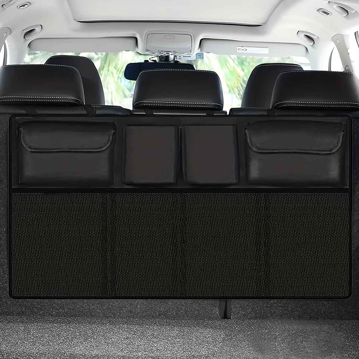 Waterproof Car Seat Back Storage Hanging Bag - SUV Mesh Pocket Organizer for Car Interior