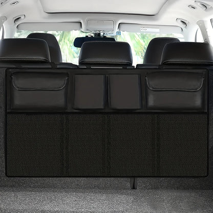 Waterproof Car Seat Back Storage Hanging Bag - SUV Mesh Pocket Organizer for Car Interior