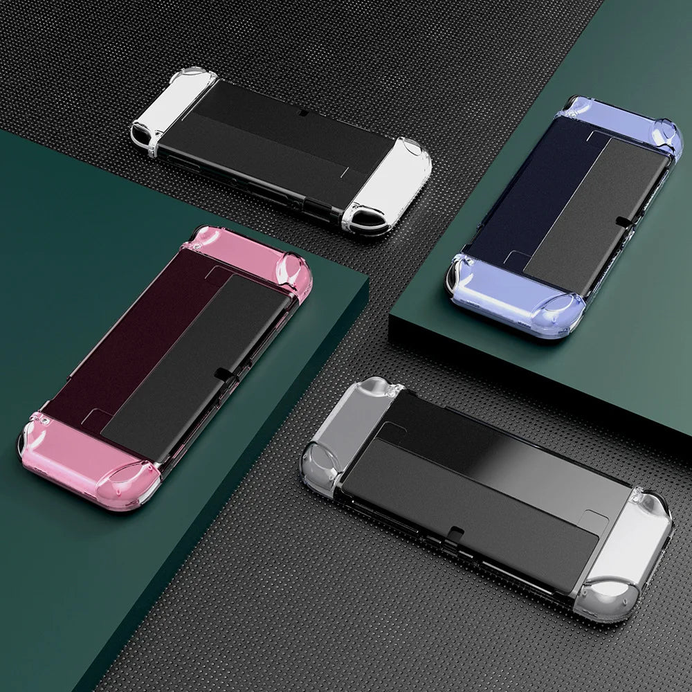 Transparent Protective Case for Nintendo Switch OLED — PC Shell Cover for Switch OLED Console