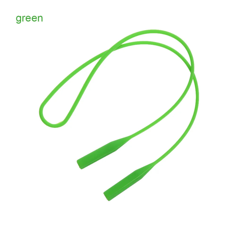 Silicone Eyeglasses Strap - Elastic Anti-Slip Sports Band, Sunglasses Chain & Cord Holder String Ropes