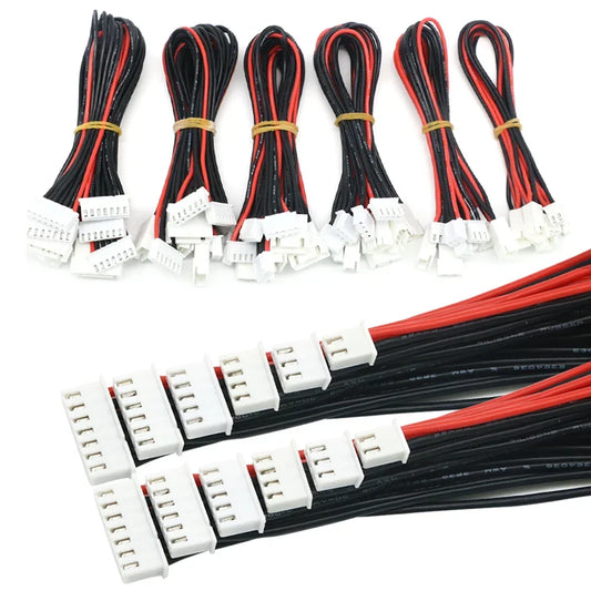 5pcs JST-XH Lipo Balance Wire Extension – 1S-6S 22AWG 20cm Charging Cable for RC Battery