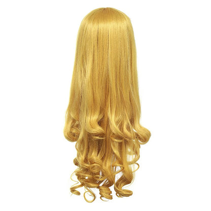 Princess Cosplay Wig for Girls - Synthetic Hair Halloween Birthday Party Costume Accessory
