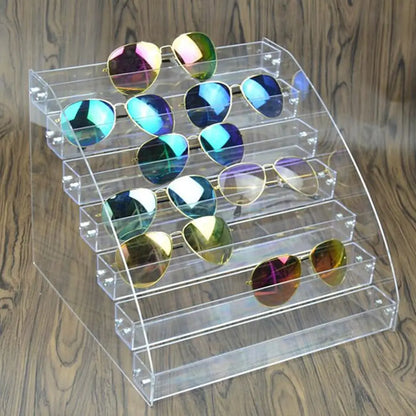 Multi-Layer Acrylic Jewelry & Sunglass Organizer – Nail Polish & Eyeglass Display Stand