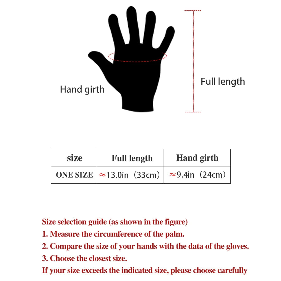Adult Winter Ski & Snowboard Gloves – Waterproof Warm Motorcycle Riding Gloves for Men & Women