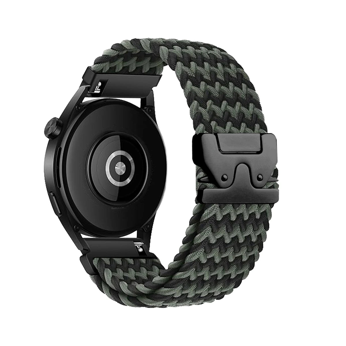 Braided Loop Watch Band – 18/20/22mm Parachute Style Strap for Garmin Venu/3/3S, Forerunner 265/265S/645, Samsung & Huawei GT Watches