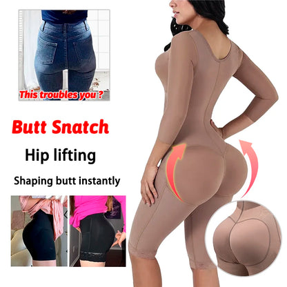 Colombian Full Body Shapewear Bodysuit High Compression Waist Trainer Postpartum & Post-Surgery Body Shaping Slimmer Garment