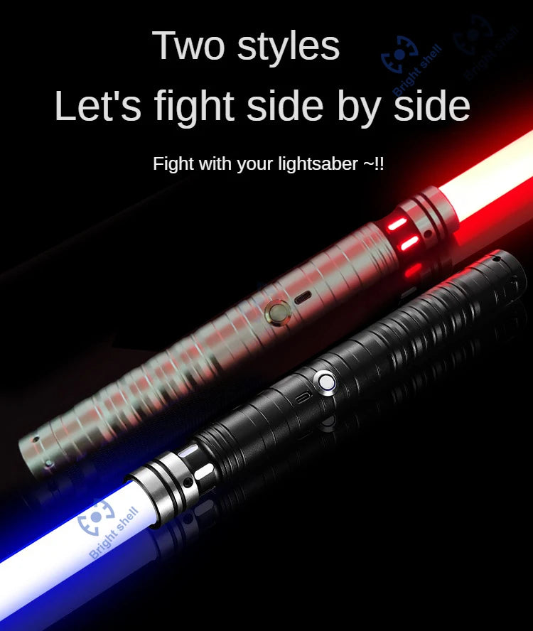 RGB Metal Lightsaber Toy – 15-Color Changing Laser Sword with Sound Effects, Force FX Jedi Blaster Gift for Kids