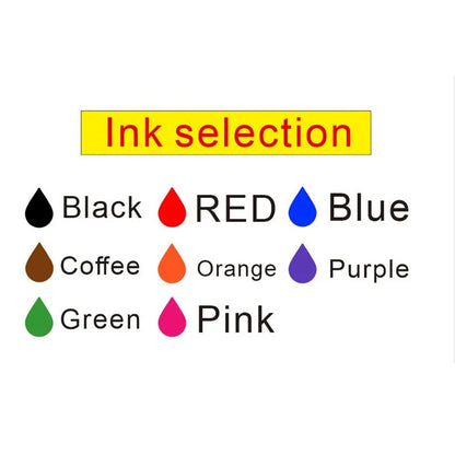 Personalized Round Self-Inking Rubber Stamp – Custom Logo & Photosensitive Ink Stamp