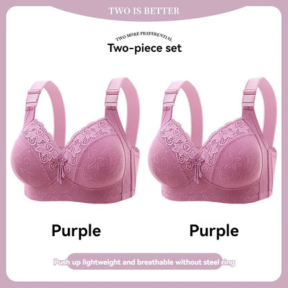 Women’s Lace Deep V Ultra-Thin Bralette – Sexy Sheer Lingerie Top Plus Size Comfortable Everyday Bra