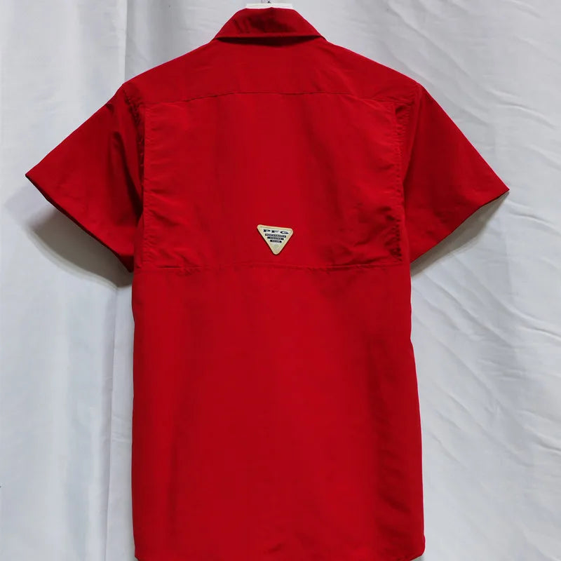 Men’s Short Sleeve Casual Shirt - Stylish Lightweight Fishing & Summer Menswear Top