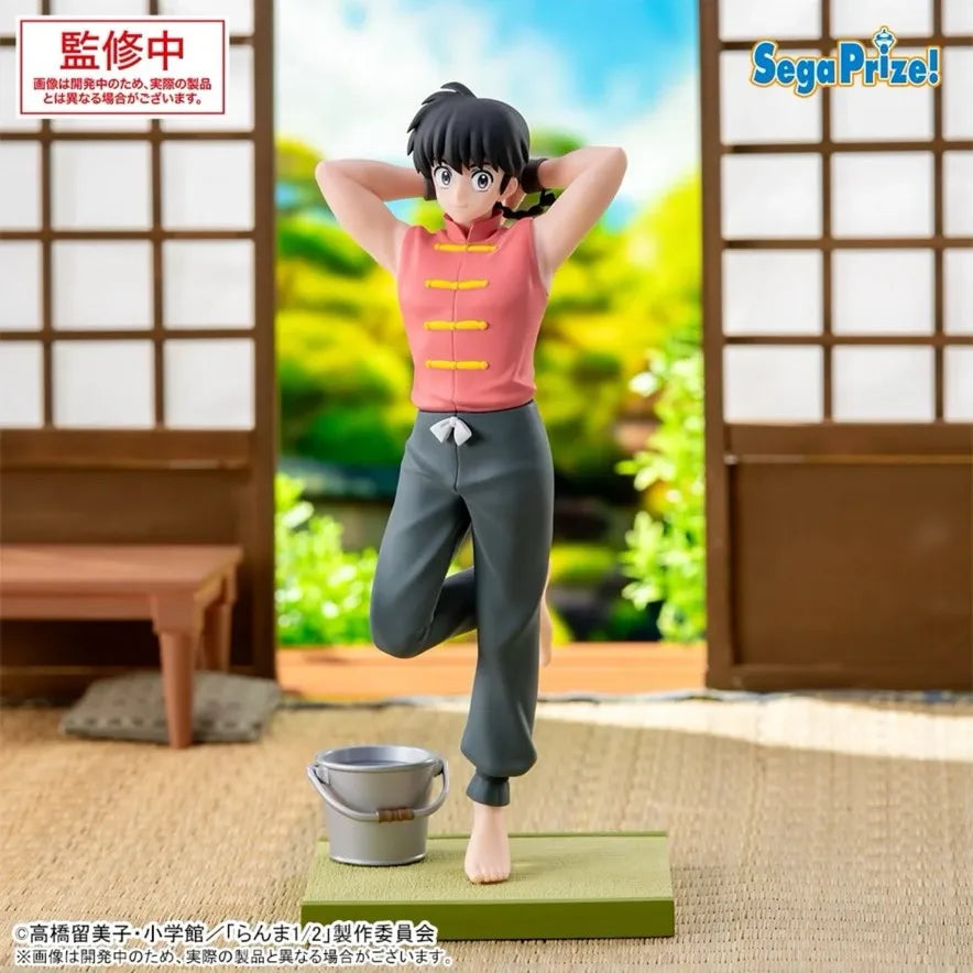 Original SEGA Ranma 1/2 PVC Figure – Luminasta Shampoo, Tendou Akane & Saotome Ranma 19cm Collectible Toy