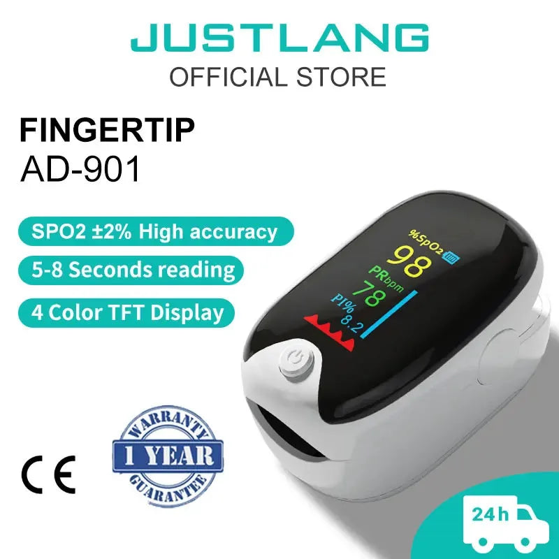 Medical Finger Pulse Oximeter – Oxygen Saturation, Heart Rate Monitor for Adults and Children, Pediatric Health Care Tool