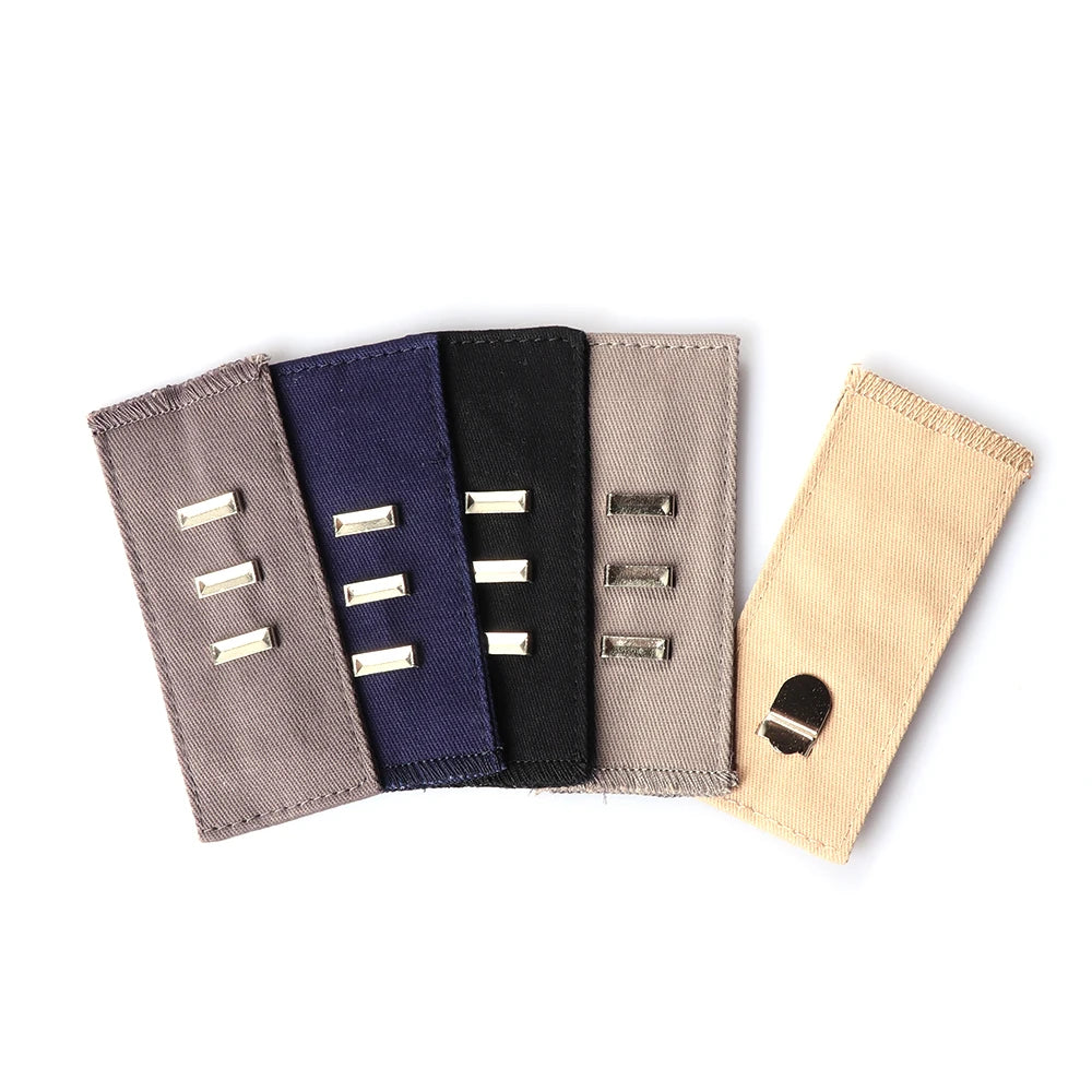 Pant Extender Belt: Adjustable Waistband Button with Hooks for Jeans, Skirts, and Maternity Wear