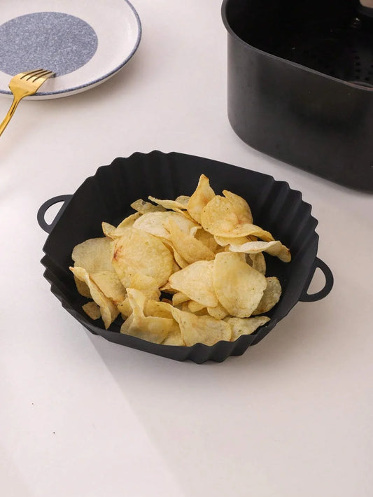 Reusable Silicone Air Fryer Liners Food Safe Non-Stick Pot for Air Fryer Basket Accessories