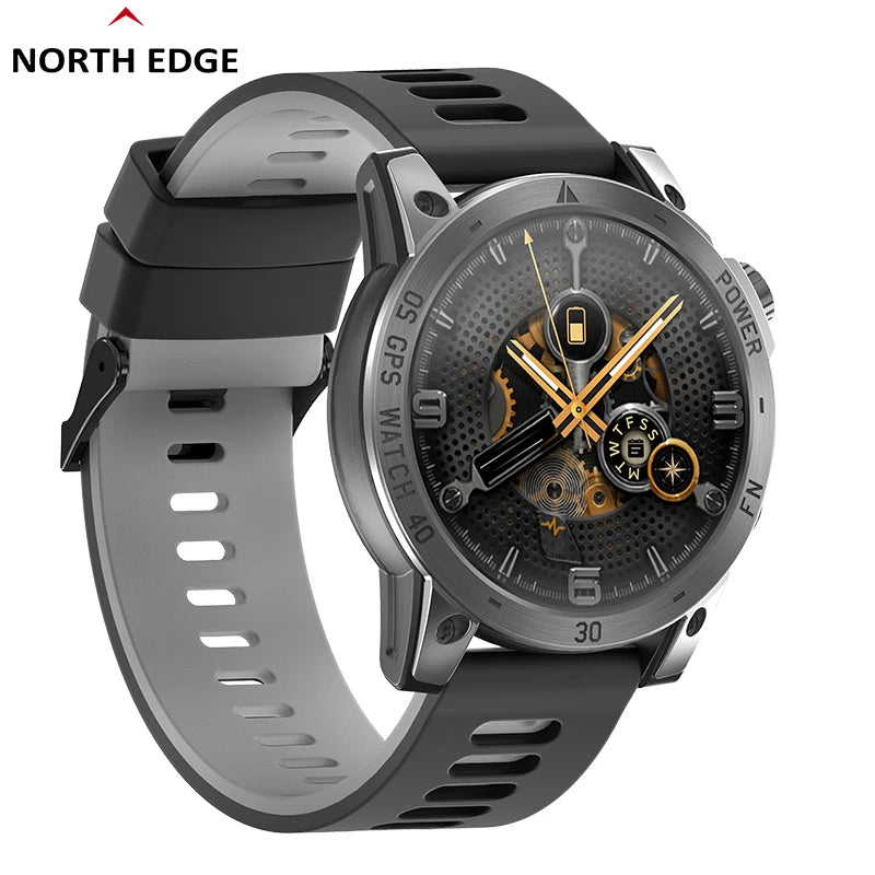 NORTH EDGE 2025 GPS Smartwatch — Men's Sport Watch with HD AMOLED, Altimeter, Barometer & Compass, 50M Water-Resistant