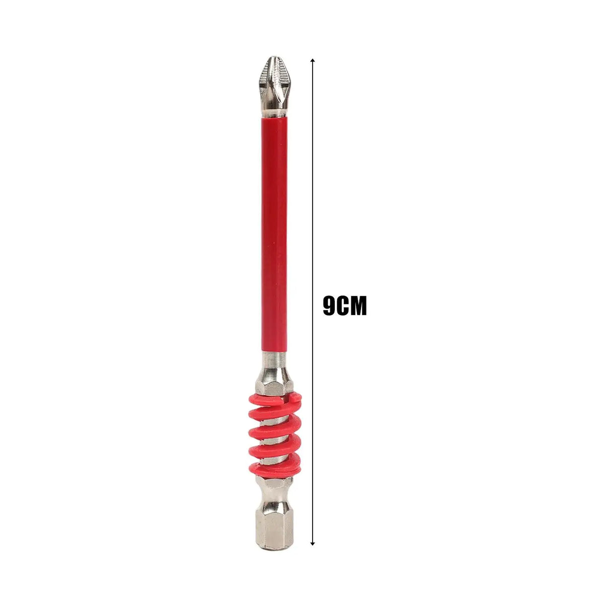 Spring-Loaded Magnetic Hex Shank Screwdriver Bit - Anti-Slip Wear-Resistant Drill Bit for Woodworking & DIY Repairs