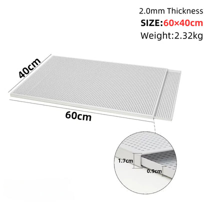 Puff Pastry Baking Tray – Rectangular Perforated Mille Feuille Pan for Oven & Bread