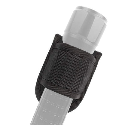 Tactical Flashlight Holder - Nylon Duty Belt Torch Pouch Open Top Carry Case for Camping, Hiking & Outdoor Activities