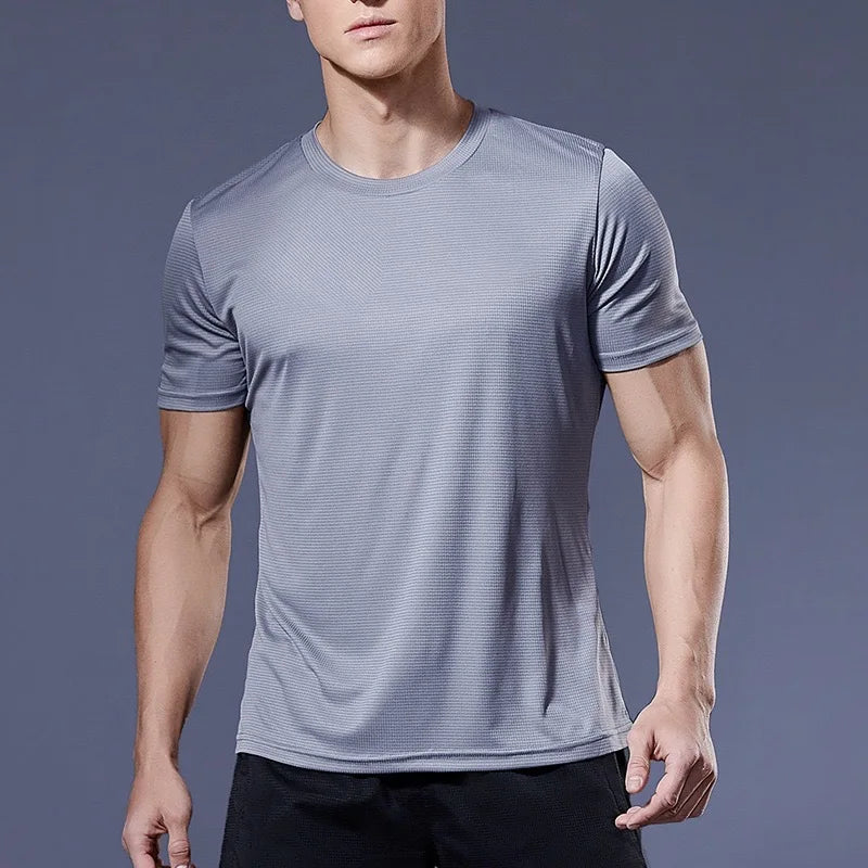 Men's Quick-Dry Sports T-Shirt - Lightweight Short Sleeve Running & Gym Fitness Top