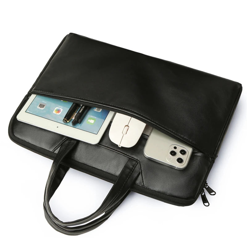 Men’s Large Capacity Handbag & Briefcase – Adjustable Crossbody & Shoulder Bag with Multiple Compartments