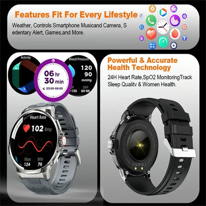 1.85-Inch Ultra HD Smart Watch - GPS, Bluetooth Call, 710mAh Battery, Sports & Fitness Smartwatch for Huawei & Xiaomi