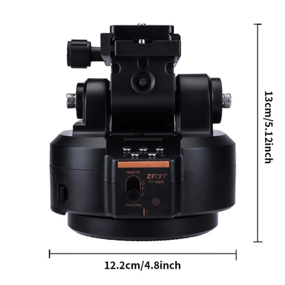 ZIFON YT2000 Remote Motorized PTZ - AI Face Recognition, 360° Horizontal Rotation for Camera, Smartphone & Action Camera Live Stream