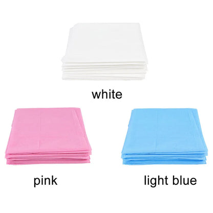 10pcs Non-Woven Disposable Bed Sheets - 7.87x31.5inch Breathable Covers for Spa, Massage, Travel, Hotel, Hospital